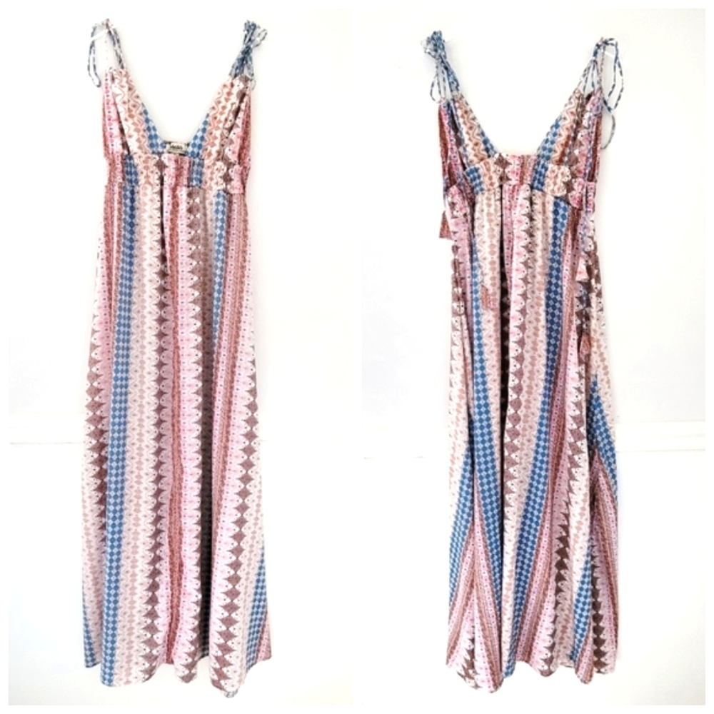 Lulus Maxin & Relaxin Colorful Boho Print Maxi - image 4